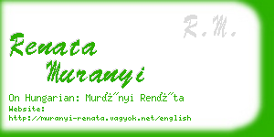 renata muranyi business card